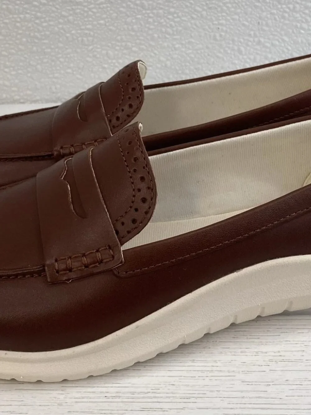 Cole Haan Zerogrand Meriitt Loafers Womens Size 5B Brown Leather Casual Slip Ons